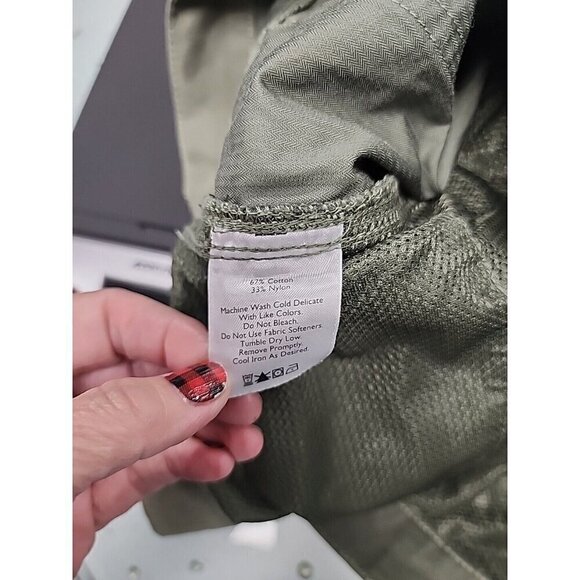 EDDIE BAUER Shorts Green Flat Front Casual Outdoor Hiking Camping Men's 42 - Picture 5 of 5